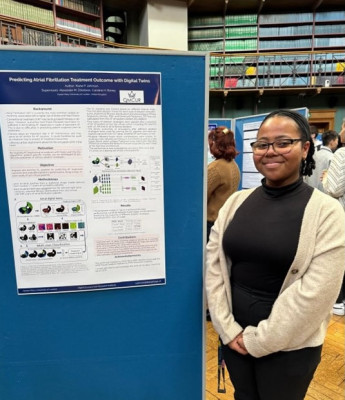 Kiane presenting her work at the Industrial Liaison Forum (5th March 2025)